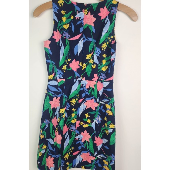 J.Crew Floral Basketweave Square-neck Dress‎ NWT Size  0 - Picture 2 of 5